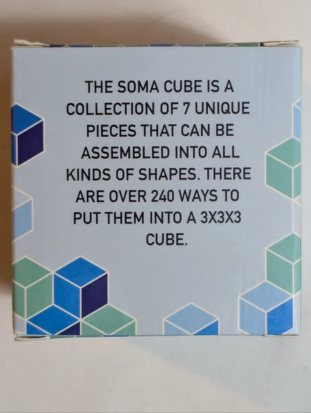 Soma Cube Unique Square Puzzle 240 Solution Curiosity Box Vsauce Learning Fidget